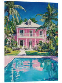 Acrylic print Pink Mansion - PetalsPrintsDesign