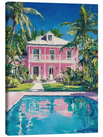 Canvas print Pink Mansion - PetalsPrintsDesign