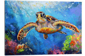 Gallery Print Schwimmen mit Meeresschildkröten