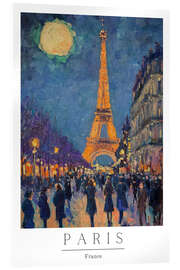 Akrylbillede Paris Impressions I - PetalsPrintsDesign
