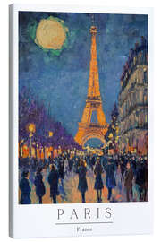 Tableau sur toile Paris Impressions I - PetalsPrintsDesign
