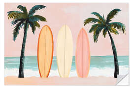 Sticker mural Peach Beach