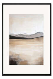Gerahmter Kunstdruck Berglandschaft