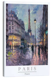 Tableau sur toile Paris Impressions II - PetalsPrintsDesign