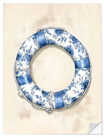 Wandsticker Floraler Rettungsring