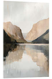 Acrylic print Rustic Mountain Reflection II - PetalsPrintsDesign