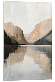 Tableau en aluminium Rustic Mountain Reflection II - PetalsPrintsDesign