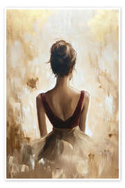 Kunstwerk Ballerina - PetalsPrintsDesign