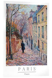 Tableau en verre acrylique Paris Impressions III - PetalsPrintsDesign