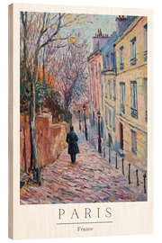 Obraz na drewnie Paris Impressions III - PetalsPrintsDesign