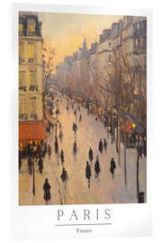 Tableau en verre acrylique Paris Impressions IV - PetalsPrintsDesign