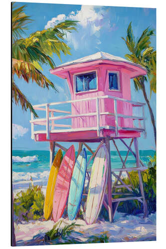Aluminiumsbilde High Up Beach Hut