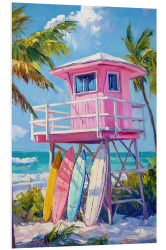 Cuadro de PVC High Up Beach Hut