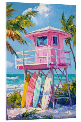 Galleritryk High Up Beach Hut