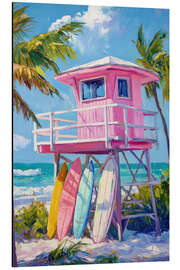 Magnettafel Hoch gelegene Strandhütte