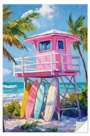 Wall sticker High Up Beach Hut