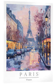 Acrylic print Paris Impressions V - PetalsPrintsDesign