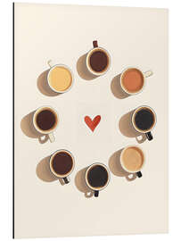 Alubild Circle of Coffee - Arlington Prints