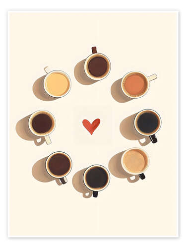 Poster Circle of Coffee