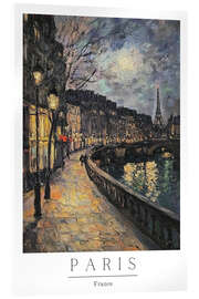 Tableau en verre acrylique Paris Impressions VI - PetalsPrintsDesign