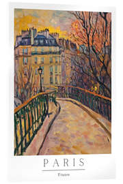 Tableau en verre acrylique Paris Impressions VII - PetalsPrintsDesign
