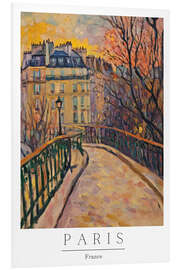 Hartschaumbild Paris Impressions VII