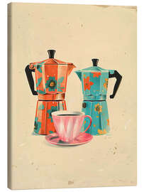 Stampa su tela Morning Moka Pots - Arlington Prints