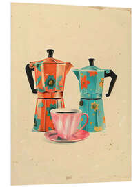 Foam board print Morning Moka Pots - Arlington Prints