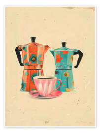 Wall print Morning Moka Pots - Arlington Prints