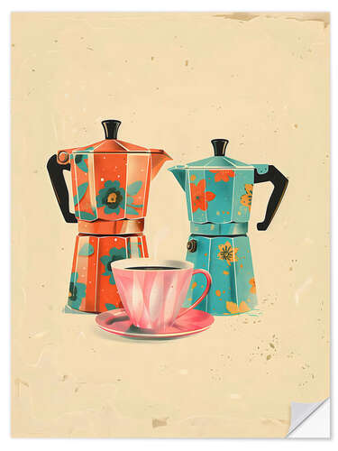 Wall sticker Morning Moka Pots