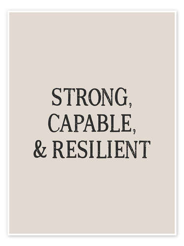 Poster Strong, Capable and Resilient