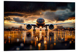 Tableau en aluminium Airplane taking off - Peter Roder