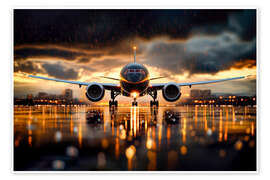 Wall print Airplane taking off - Peter Roder