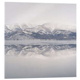 Tableau en verre acrylique Snow-capped mountains in Hokkaido, Japan - Philipp Dase