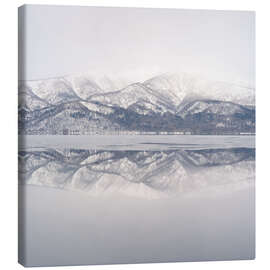 Canvas print Snow-capped mountains in Hokkaido, Japan - Philipp Dase