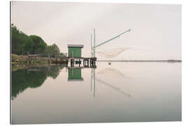 Gallery print Fisherman's house on the lake, Italy