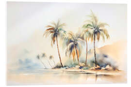 Acrylglas print Tropical island