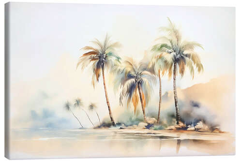 Canvas print Tropical island