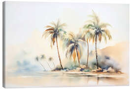 Lienzo Tropical island