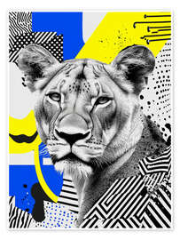 Wall print Тhe lioness - DejaReve