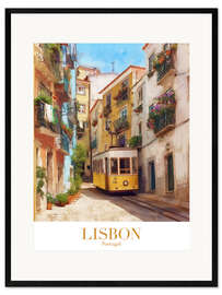 Gerahmter Kunstdruck Lissabon Reisekunst