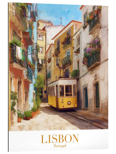Tableau en plexi-alu Lisbon Travel Art