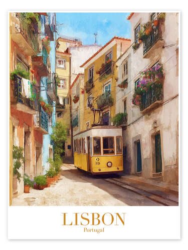Poster Lisbon Travel Art