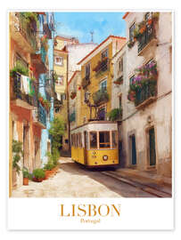 Wall print Lisbon Travel Art - TAlex