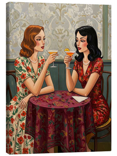 Lienzo Martinis and Gossip