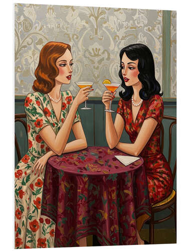 Cuadro de PVC Martinis and Gossip