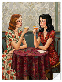 Wandsticker Martinis und Gossip - Felipe Hora