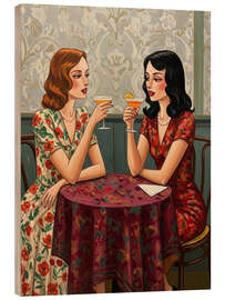 Holzbild Martinis und Gossip - Felipe Hora