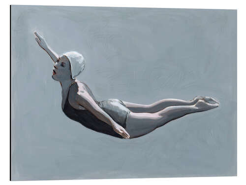 Aluminiumtavla Grey High Diver