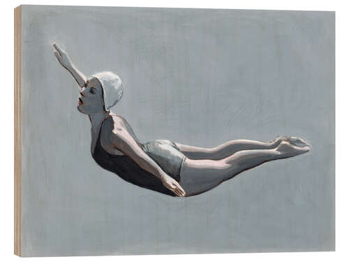 Stampa su legno Grey High Diver